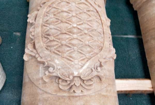 Natural stone column